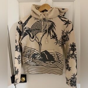 Lucky Brand crane crop hoodie